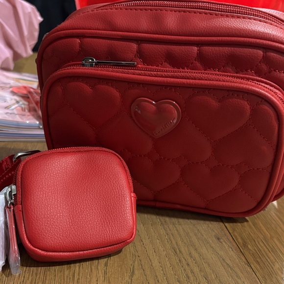 Betsey Johnson Handbags - Betsey Johnson Red Heart Crossbody